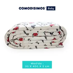 COMODISIMOS - Protector de Cuna para Bebés Hipoalergénico Seguro, Suave y Transpirable - Protección para Bebés contra Golpes, Fácil de Lavar y Ajustable 400 x 30 x 3 cm