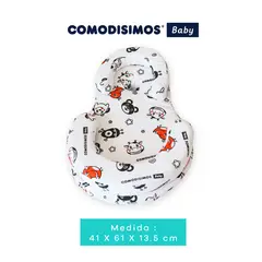 COMODISIMOS - Colchoneta para Dormir de Bebé Hipoalergénica Suave, Transpirable y Portátil - Ideal para Cunas, Coches y Viajes 61 x 41 x 13.5 cm