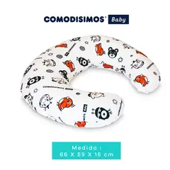 COMODISIMOS - Almohadón Materno Hipoalergénico, Cojín de Lactancia Multifuncional, Soporte Ergonómico para Embarazo, Lactancia y Descanso - Suave, Lavable y Ajustable 66 x 59 x 15 cm