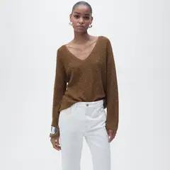 MANGO - Saco Mujer Tejido