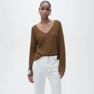 MANGO - Saco Mujer Tejido