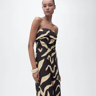 MANGO - Enterizos Mujer Largo con Estampado