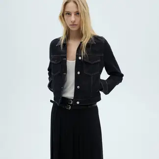 MANGO - Chaqueta de jean Mujer de Algodón