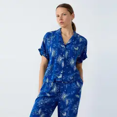 ETAM - Camiseta de pijama para Mujer Corto Manga corta de Algodón