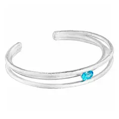 TOUS - Pulsera esclava de plata y topacio Duna