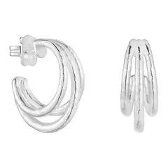 TOUS - Aretes de aro de plata 26 mm Duna