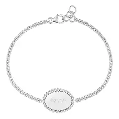 TOUS - Pulsera cadena de plata placa Mama