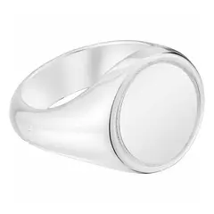 TOUS - Anillo sello de plata 15 mm Basics