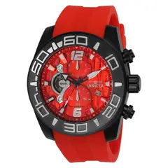 INVICTA - Reloj Hombre Pro Diver . Reloj Silicona Rojo
