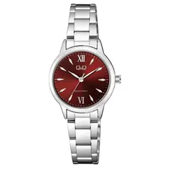 Q&Q - Reloj Mujer Q11A-003PY . Reloj Acero Inoxidable Plateado