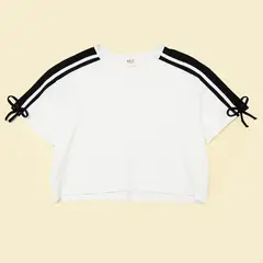 ELV - Camiseta Niña de Rayas Manga corta Algodón