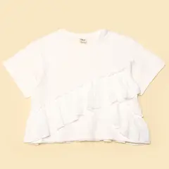 ELV - Camiseta Niña con Boleros Manga corta Algodón