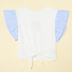 ELV - Camiseta Niña Anudada Manga corta Algodón