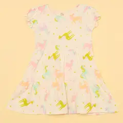 YAMP - Vestido Niña Manga corta Algodón