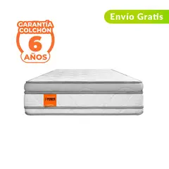 COLCHONES ROMANCE RELAX - Colchón Sencillo Firme Ortopédico con Pillow Espumado Clásico 100 x 190 cm Romance Relax - 0% Interés a 3, 6 o 12 Cuotas Pagando con tu CMR Banco Falabella