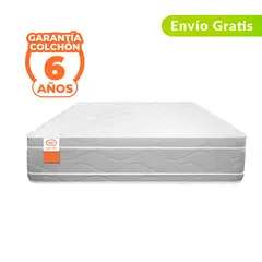 COLCHONES ROMANCE RELAX - Colchón Queen Firmeza Media Ortopédico Doble Cara Resortado Dinamic 160 x 190 cm Romance Relax - 0% Interés a 3, 6 o 12 Cuotas Pagando con tu CMR Banco Falabella