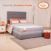 COLCHONES ROMANCE RELAX - Colchón King Firmeza Media Ortopedico Resortado Dinamic Medio 200 x 200 Colchones Power