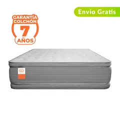 COLCHONES ROMANCE RELAX - Colchón Queen Firmeza Media Ortopédico Doble Cara Resortado Unic 160 x 190 cm Romance Relax - 0% Interés a 3 Cuotas Pagando con tu CMR Banco Falabella