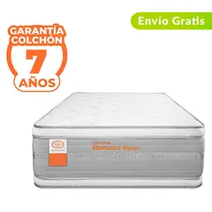 COLCHONES ROMANCE RELAX - Colchón Semidoble Firmeza Media Ortopédico Doble Cara Resortado Epic 120 x 190 cm Romance Relax - 0% Interés a 3, 6 o 12 Cuotas Pagando con tu CMR Banco Falabella