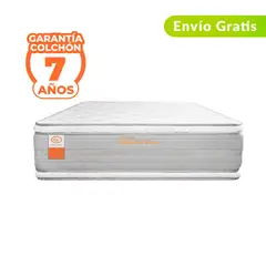 COLCHONES ROMANCE RELAX - Colchón Queen Firmeza Media Ortopédico Doble Cara Resortado Epic 160 x 190 cm Romance Relax - 0% Interés a 3 Cuotas Pagando con tu CMR Banco Falabella