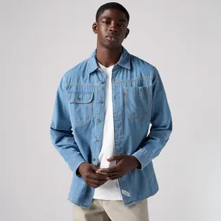 LEVIS - Camisa de jean Hombre Manga larga Recto