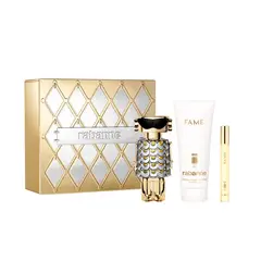 RABANNE - Set de Perfume Mujer Paco Perfume Fame EDP 80ml, loción corporal perfumada 100ml, perfume Fame EDP 10ml