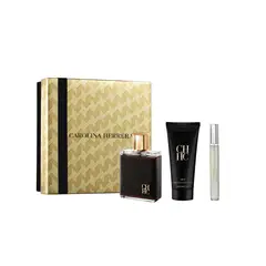 CAROLINA HERRERA - Set de Perfume Hombre Perfume CH Men EDT 100ml, Balsamo After Shave 100 ml+ Perfume Men EDT 10ml
