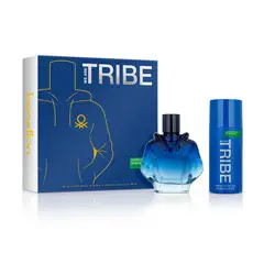 BENETTON - Set de Perfume Hombre Perfume EDT We Are Tribe 90ml, desodorante We Are Tribe 150ml