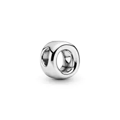 PANDORA - Charm en plata de ley Letra O Plata Esterlina