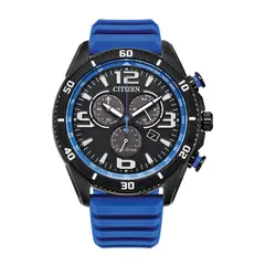 CITIZEN - Reloj Hombre Eco-Drive. Reloj Silicona Azul AT2586-05E