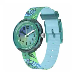 FLIK FLAK - Reloj Niño Camo Friends. Reloj Plastico Verde ZFPNP161