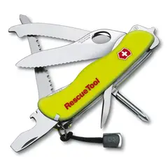 VICTORINOX - Navaja Mediana Suiza Rescue Tool Amarillo Fluorescente - 0.8623.MWN