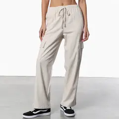 DENIMLAB - Pantalón Cargo Mujer Tiro medio