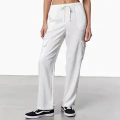 DENIMLAB - Pantalón Cargo Mujer Tiro medio