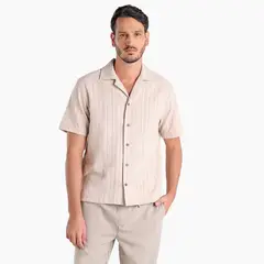 BASEMENT - Camisa Hombre Manga larga Recto
