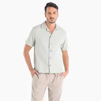 BASEMENT - Camisa Hombre Manga larga Recto