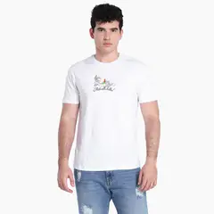 BEARCLIFF - Camiseta Hombre Manga corta con Estampado