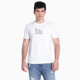 BEARCLIFF - Camiseta Hombre Manga corta con Estampado