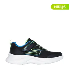 SKECHERS - Tenis moda Dynamatic Swift Tread Niño con Velcro Negro
