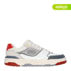 SKECHERS - Tenis moda SKX 228 Niño Blanco