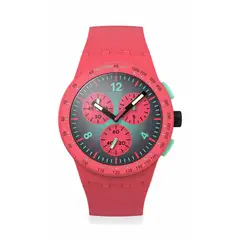 SWATCH - Reloj Unisex Paradiso Kinetiko. Reloj Silicona Rosado SUSP100
