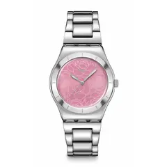 SWATCH - Reloj Unisex Petal Charm. Reloj Acero Inoxidable Plateado YLS234G