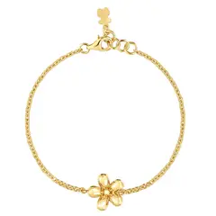 TOUS - Pulsera cadena con baño de oro de 18 kt sobre plata Daisy