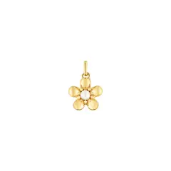TOUS - Dije de oro y perlas cultivadas 10 mm Daisy