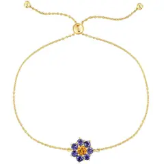 TOUS - Pulsera cadena de oro y gemas Daisy