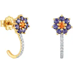 TOUS - Aretes de oro, gemas y diamantes Daisy