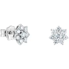 TOUS - Aretes de oro blanco y diamantes Daisy