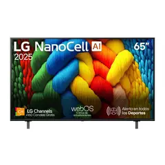 LG - Televisor | 65 pulgadas | 4K Ultra HD | NANO CELL | 65NANO80ASAAWC