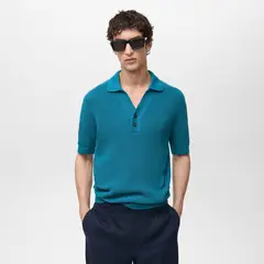 MANGO - Camiseta polo Hombre Manga corta