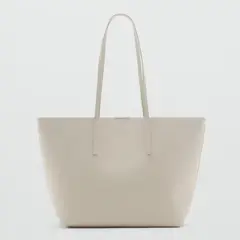 MANGO - Bolso para Mujer BOLSO TOTE MARIBEL CRUDO
